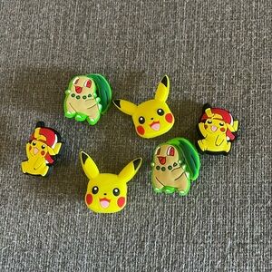 Pokemon Characters Shoe Charms set of 6